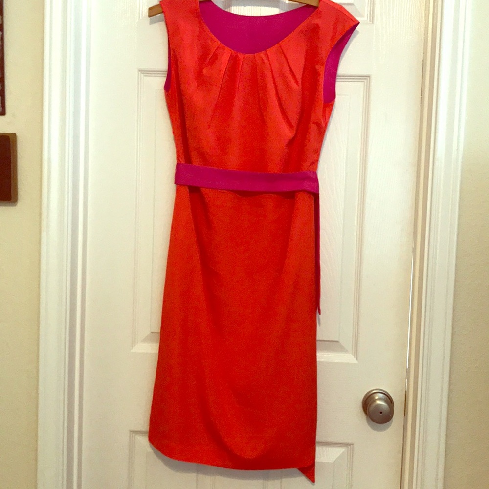 Reservable orange & pink sleeveless dress!